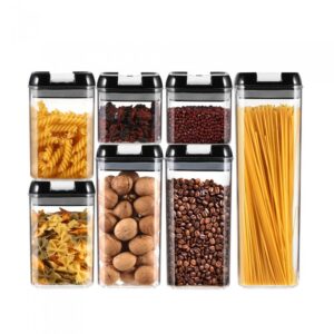 Bulk product containers, plastic, 7 pcs