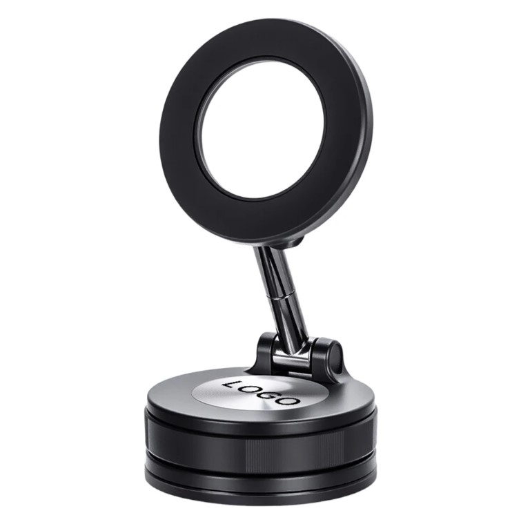 Portable Mini Vacuum Suction Cup 360 Degrees Magnetic Aluminum Alloy Phone Stand