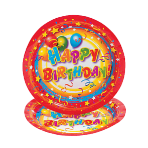 Bulk Happy Birthday Paper Dessert Plates