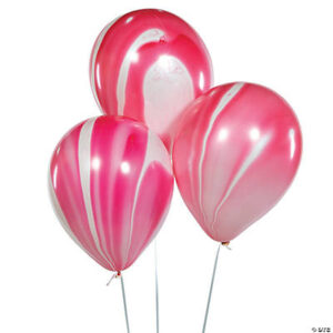 Red Marble 11″ Latex Balloons