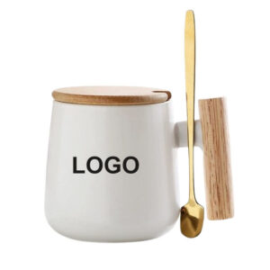 Ceramic Mug with Wooden Handle