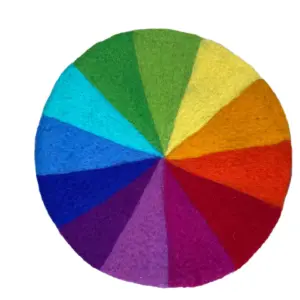 Rainbow Felt Color Wheel