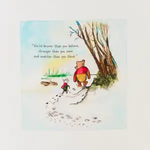 Winnie the Pooh Quote Silk