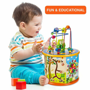 Activity Cube Toy With Bead Maze