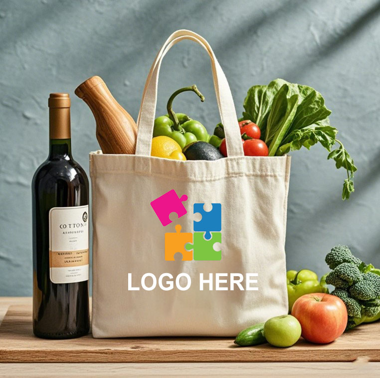 Custom logo Size 10oz Tote Canvas Bag