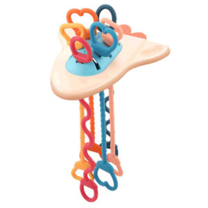 Rocket Silicone Pull String Sensory Toys