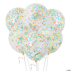 Bright Confetti 12″ Latex Balloons