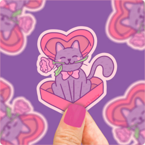 Chocolate Cat Valentine Vinyl