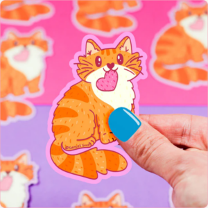Love Tabby Cat Vinyl
