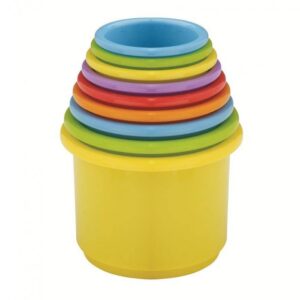 Color sorting cups, 9 pcs