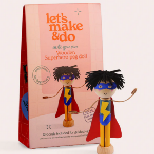 Superhero Wooden Peg Doll