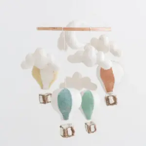 Felted Hot Air Balloon Mobile