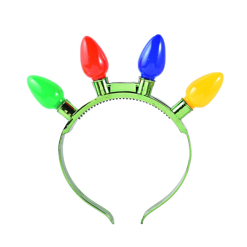 Christmas Bulb Light-Up Headbands