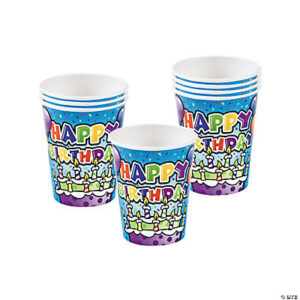 Bulk Happy Birthday Cake Paper Cups