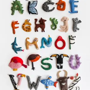 Felted Animal Alphabet