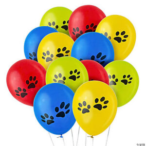 Paw Print 11 Latex Balloons