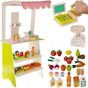 Wooden shop set 29pcs