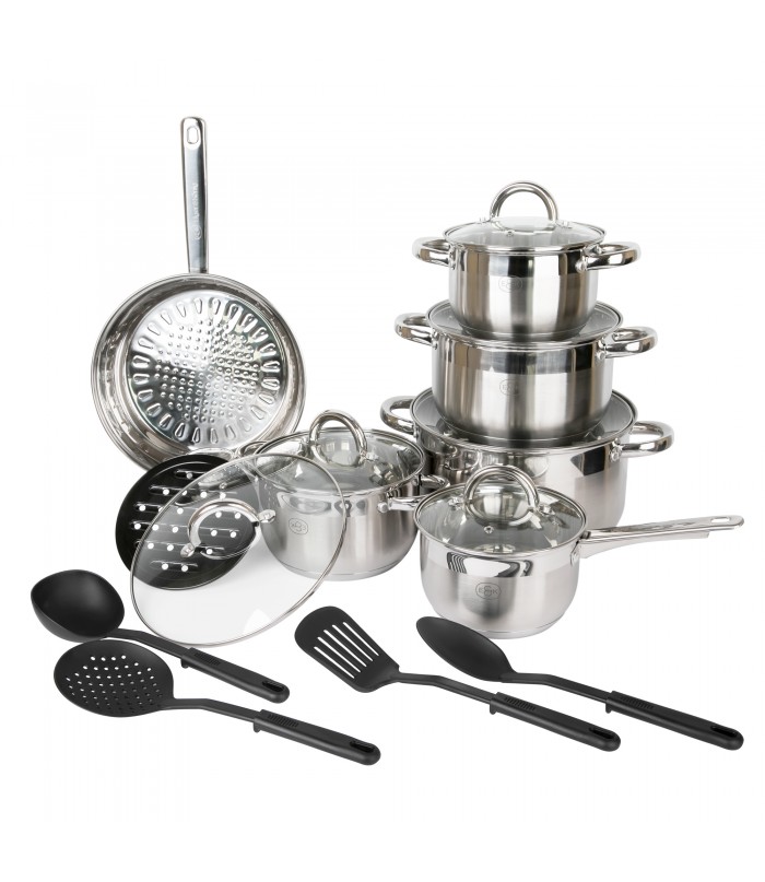 12-piece pot set Eiger & Konig with accessories