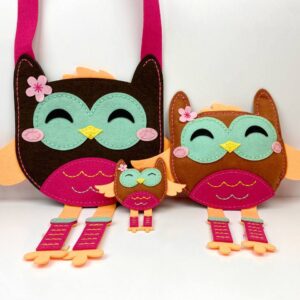 Sew Your Own Handbag, Toy, and Keychain: Owl Set