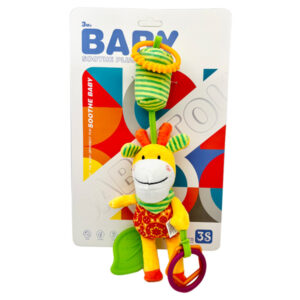 Baby soft Hanging Toys with Crinkle Rattles Teether,  Stroller Crib Toy