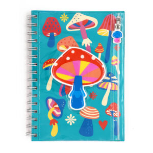 Mushroom Pencil Pouch Journal