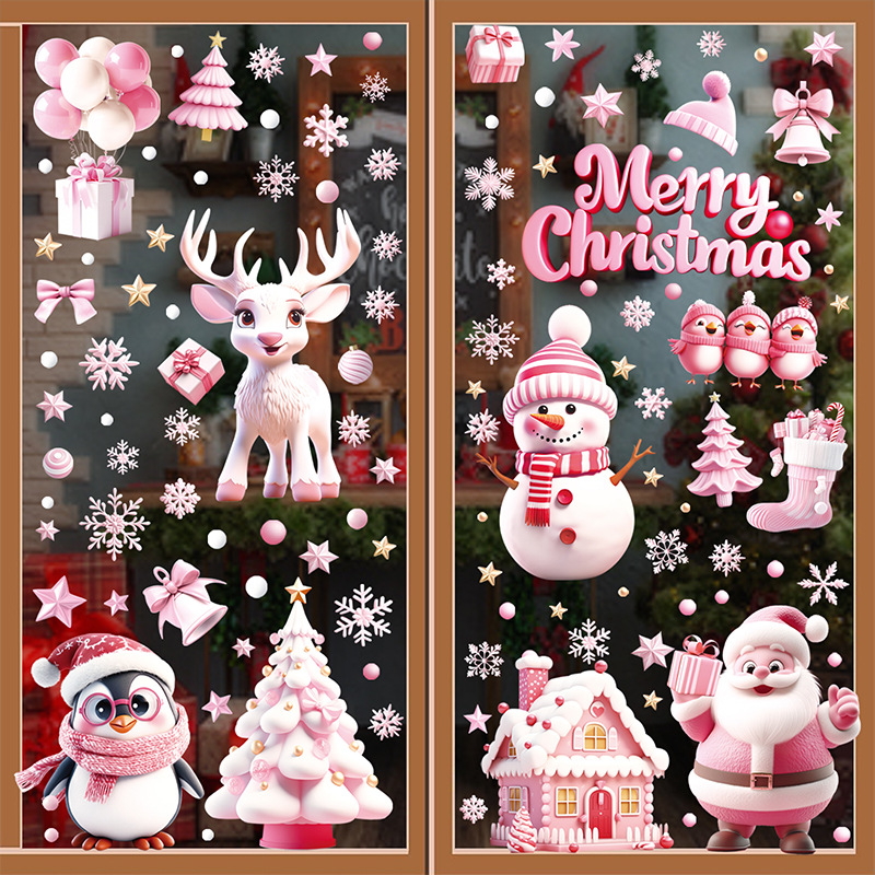 christmas window stickers