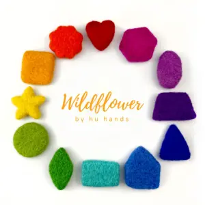 Rainbow Felt Sorting Shapes