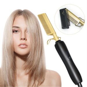 Hair straightening combs