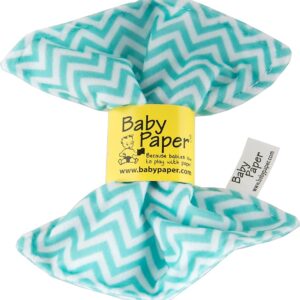 Baby Paper: Turquoise Zig Zag
