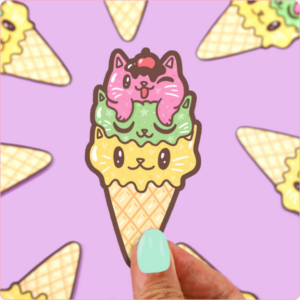 Ice Cream Cone Kitties Vinyl