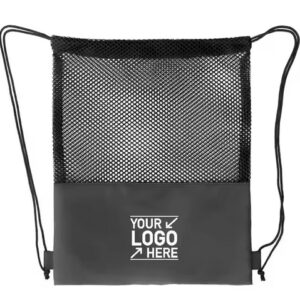 Customized  Polyester Mesh Drawstring Bag
