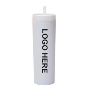 16oz Plastic Tumbler with Straw