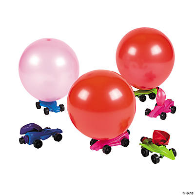 Plastic Metallic Car Balloon Racers