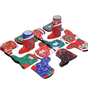 Customized Christmas Boot-shaped Can Cooler