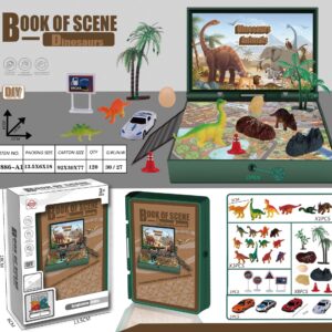 Scene Toys With Small Figures, Map Play And Storage Box For Girls And Boys