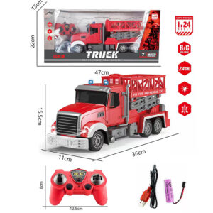 kids fire remote control truck seven way