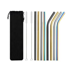 Metal straws, 10pcs.