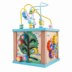 wooden bead maze toy